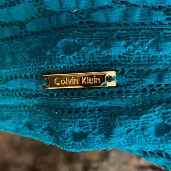 Calvin Klein Aqua Short Sleeve Spring Summer top shirt 2X - Picture 9 of 10